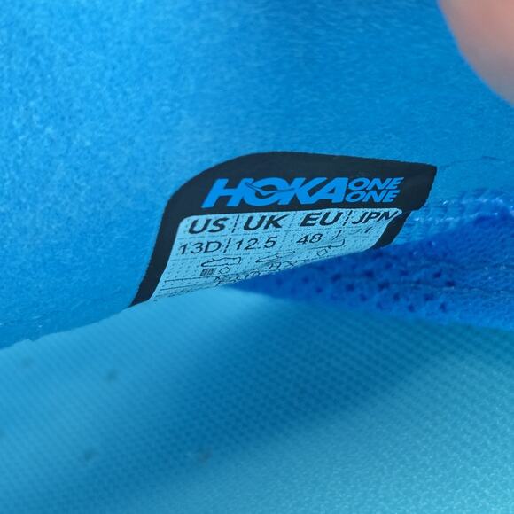 NEW Hoka One One Mach X 2 Mens Size 13 D Running Shoes 1155119 SYWR Blue White - Picture 10 of 12